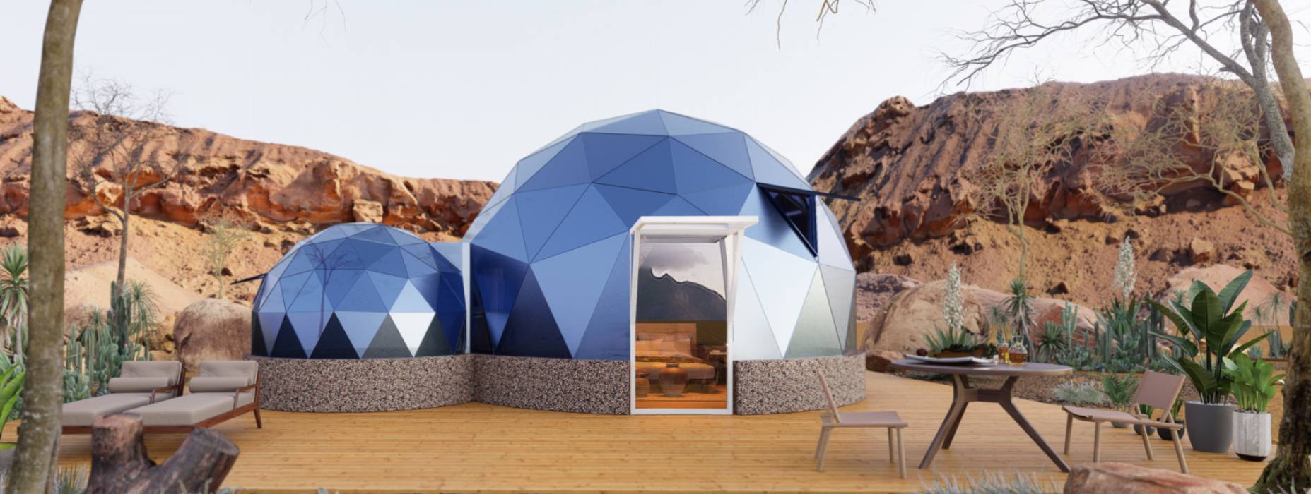 肇州县球形智能光伏玻璃星空房